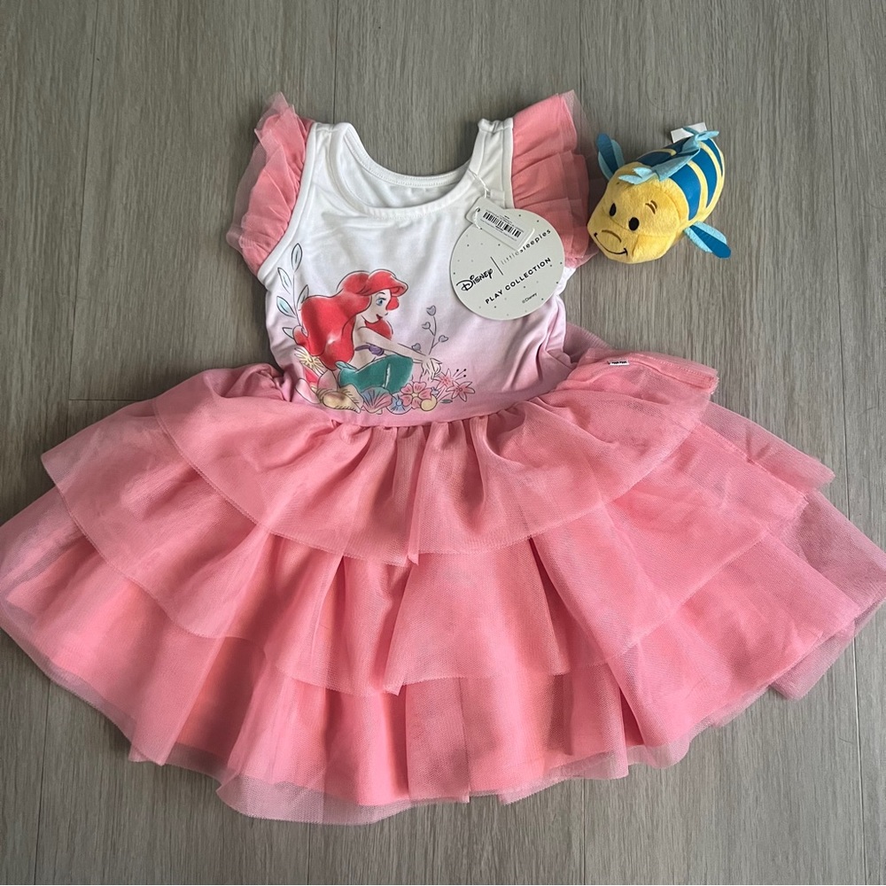 NWT Little Sleepies Ariel Tutu Dress